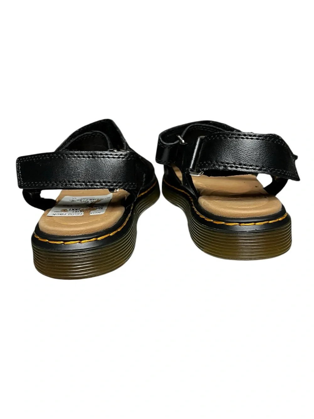 🌻NEW w/tag Dr. Martens Romi J Sandals Black Leather Adjustable Youth US 3 EU 34
